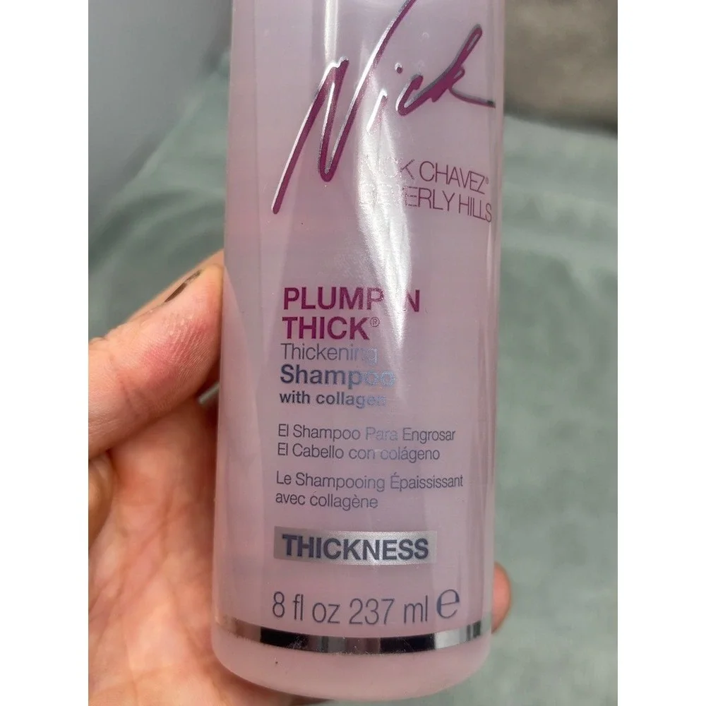 Nick Chavez Beverly Hills Plump‎ N Thick Thickening Shampoo Collagen 8oz SEALED